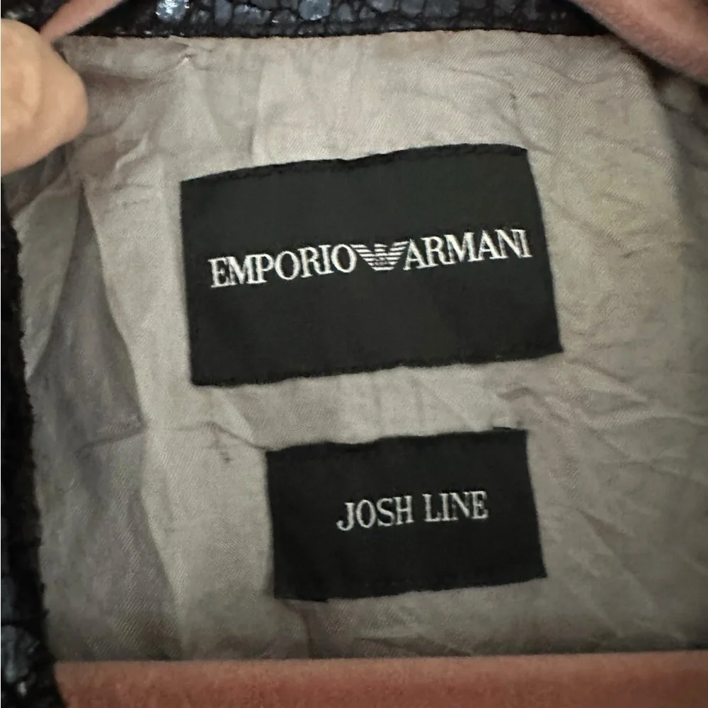 EMPORIO ARMANI BLACK BOMBER JACKET - Picture 7 of 9